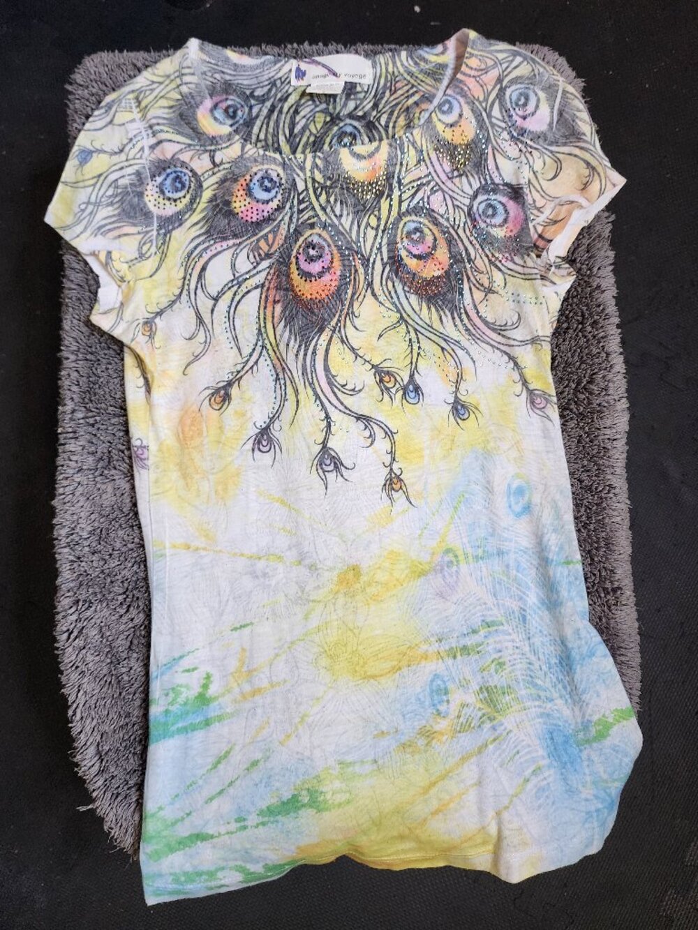 Imaginary Voyage Summer Peacock Tee